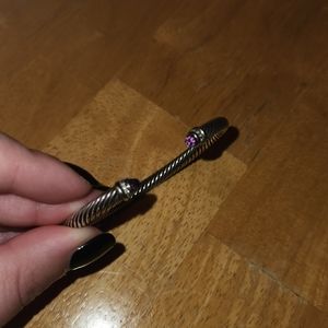 Sterling Silver bracelet with amethyst